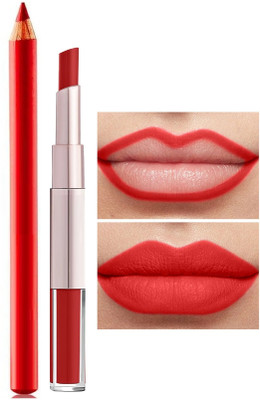 Luster Shine Dual-ended Waterproof Liquid Lipstick & Lip Liner(2 Items in the set)