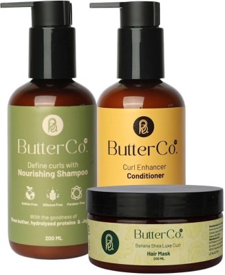 Butterco Ultimate Nourishing Combo Shampoo + Leave In Cream + Hair Mask(3 Items in the set)