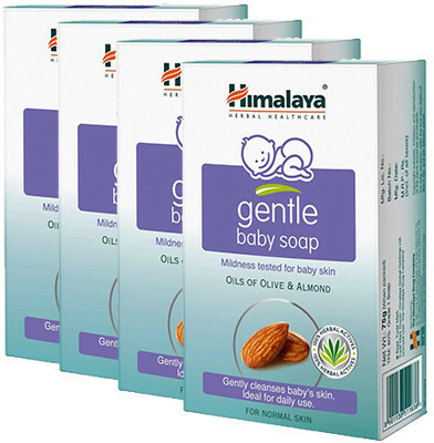 HIMALAYA Gentle Baby Soap, 125g - Pack of 4(1 Items in the set)