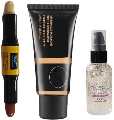 SEUNG PROFESSIONAL COMBO MAKEUP OF CONTOUR STICK WITH PRIMER & TUBE FOUNDATION COMBO(3 Items in the set)