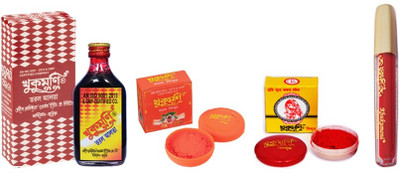 KHUKUMONI ALA SINDOOR COMBO 22(4 Items in the set)