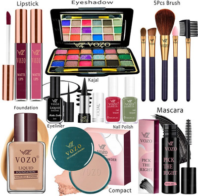 VOZO Makeup Combo Sets One-stop Beauty Package for Beginners and Professionals ST-261(15 Items in the set)