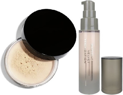 Arcanuy Matte Foundation Buildable coverage With Oil Control Compact(2 Items in the set)