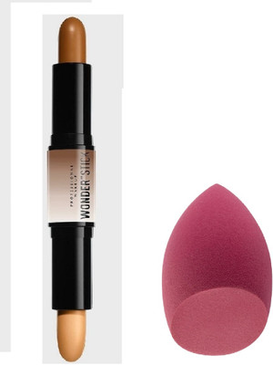 nn Soft Blender Makeup Sponge With Contour & Highlight Stick | Travel Friendly Double-Ended Stick(2 Items in the set)