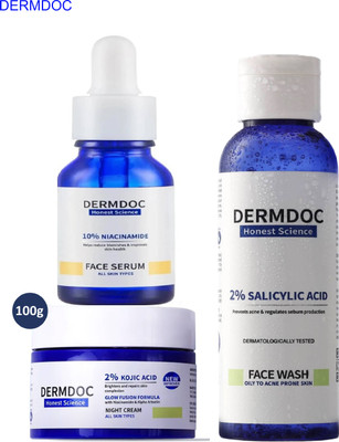 DermDoc 3-in-1 Skin Lightening Combo - Flipkart Face Pack(3 Items in the set)