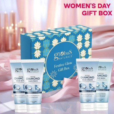 Globus Naturals Women's Day Dazzling Diamond Glow Gift Box(4 Items in the set)