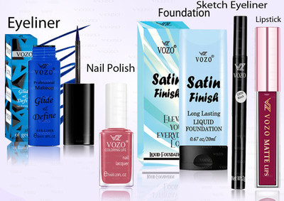 VOZO Makeup Combo Professional Cosmetic Kit with Ultra-Pigmented Set-92(5 Items in the set)