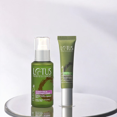 Lotus Professional PhytoRX Clarifying & Soothing Toner With Acne Creme(2 Items in the set)