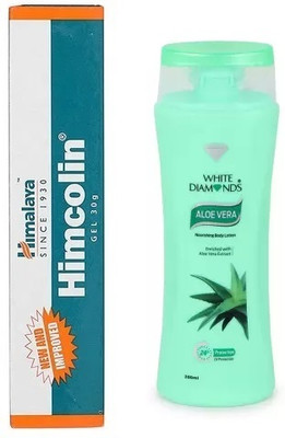 White Diamonds Aleo Vera Body Lotion 200 ml with Himcolin Gel(2 Items in the set)