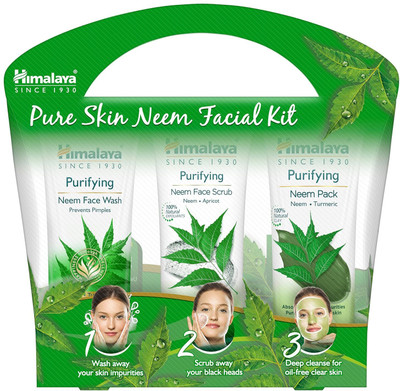 HIMALAYA Pure Skin Neem Facial Kit Set Of 3 items(3 Items in the set)