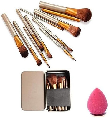 DAQ Makeup Brush Sets - 12 Pcs B(13 Items in the set)