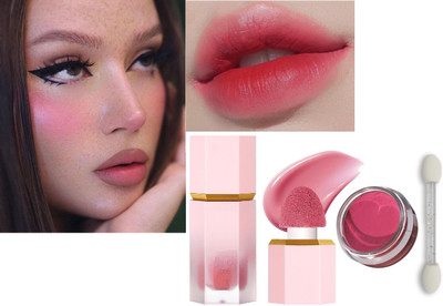 Sheny Long Lasting Lip Tint Waterproof Matte And Liquid Blush Natural Radiant Look(1 Items in the set)