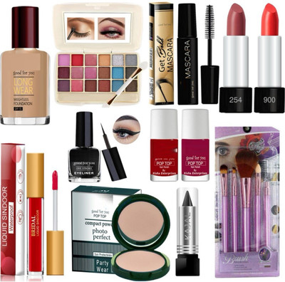 GLOW IT All wwomens & Girls essentials in one makeup kit set pack 16(16 Items in the set)