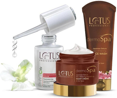 LOTUS Professional Dermospa Deep Repair Skin Whitening Regime(3 Items in the set)