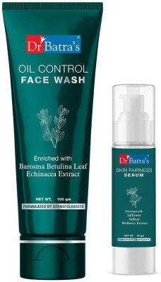 Dr Batra's Oil Control Sulphate ,Silicone & Soap Free Enriched With Barosma Betulina Leaf Face Wash (100 ml) + Skin Fairness Serum (50 g)(2 Items in the set)