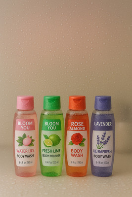 BLOOM YOU Fragrance Fusion Body Wash – 4 in 1 (400 ml)(4 Items in the set)