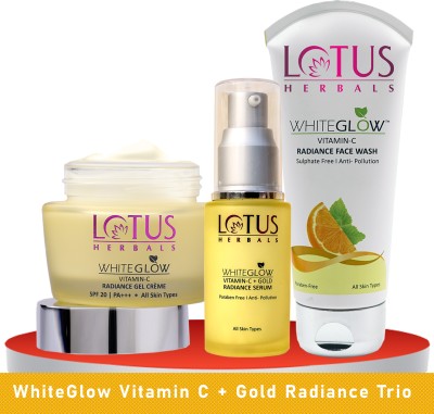 LOTUS HERBALS WhiteGlow Vitamin-C Gold Radiance Trio(3 Items in the set)