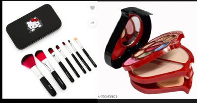 WEEPER Mini Makeup Kit For Women,7 Pcs Makeup Brush With Storage Box(2 Items in the set)