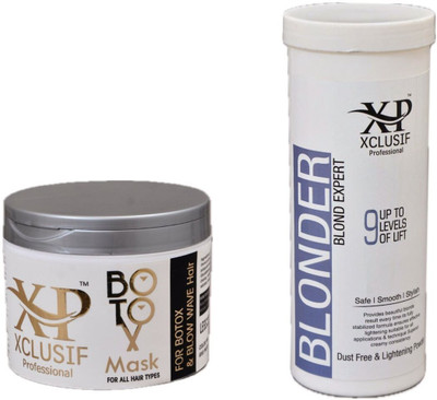 XCLUSIF PROFESSIONAL Botox After Care Mask 500 ML + Blonder 400 gm | For Men & Women(2 Items in the set)