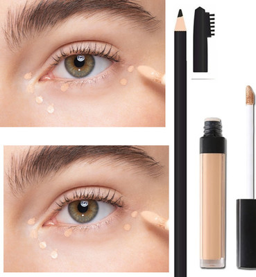GFSU - GO FOR SOMETHING UNIQUE CONCEALER LIQUID MATTE FULL COVERAGE MATTE FINISH CONCEALER WITH EYEBROW PENCIL(2 Items in the set)