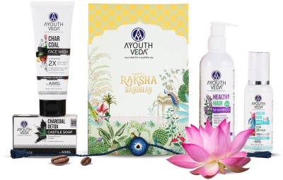 Ayouthveda Best Wishes Gift Hamper Body & Hair Care Set For Family & Friends(4 Items in the set)