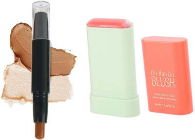 Maryville water proof contour stick with water proof blusher stick pack of 2(2 Items in the set)
