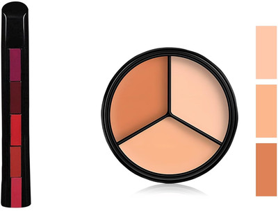 MISTY ALLE 5 in 1 red line lipstick with 1 3in 1highlighter concealer(2 Items in the set)