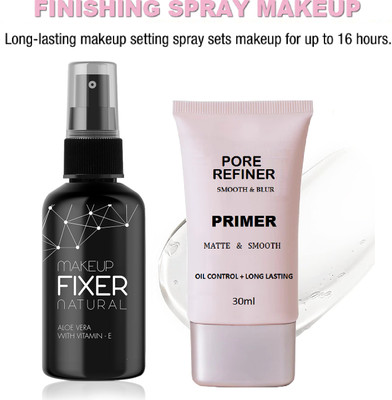 Sheny Pore Cure Long Lasting Makeup Primer With Makeup Setting Spray(2 Items in the set)