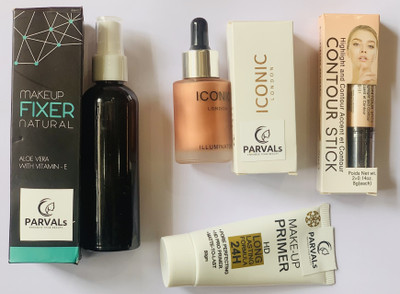 PARVALs Iconic combo of liquid illuminator with 4 premium quality products for girls and women(4 Items in the set)