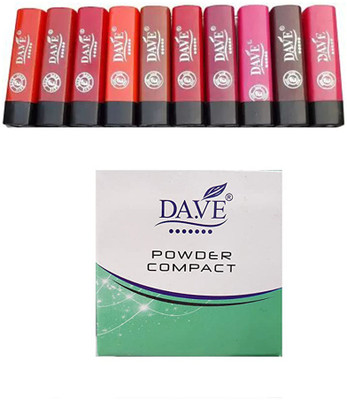 DA.VE Compact + Lipstick(12 Items in the set)