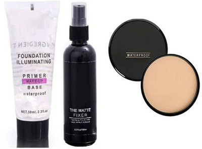 FOZZBY MAKEUP FIXER, COMPACT, PRIMER COMBO PACK (3 Items in the set)(3 Items in the set)