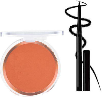 Latixmat Smudge Proof Long Lasting Waterproof Kajal & Blushed Palette(2 Items in the set)