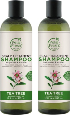 Petal Fresh Pure Scalp Treatment Tea Tree Shampoo Combo For Itchy & Dry Scalp, Anti Dandruff Hair 710 ml(2 Items in the set)