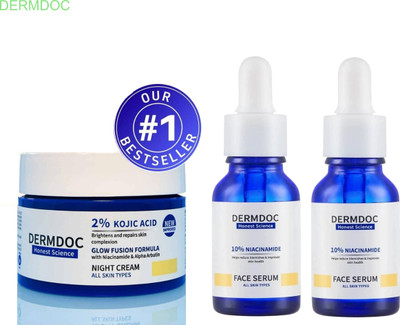 DermDoc Face Care Combo: Kojic & Niacinamide(3 Items in the set)