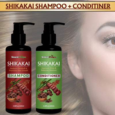 smartdrops Shikakai Infusion Hair Growth Set (100ml Shampoo + 100ml Conditioner)(2 Items in the set)