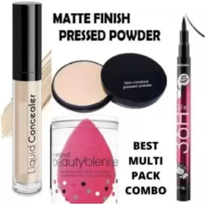 lately Best face makeup combo pack conceler compact puff or eyeliner(4 Items in the set)