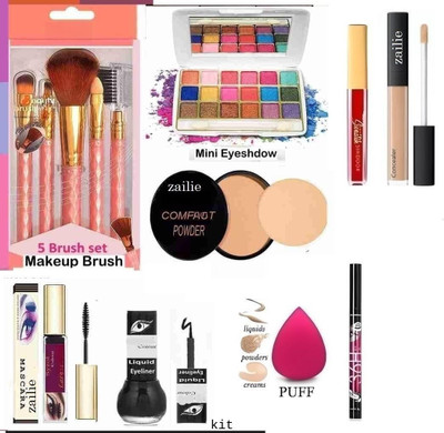 Zailie Ultimate Beauty Includes Comes With Makeup Essential Combo Essentials Premium Daily Use(12 Items in the set)