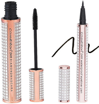 Cameleon 24H Waterproof Diamond Mascara & Pen liner Waterporoof(2 Items in the set)