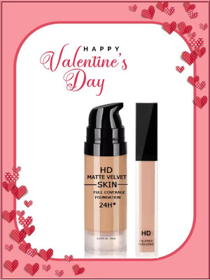 Latixmat full coverage waterproof Foundation with liquid concealer(2 Items in the set)