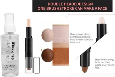Aylily Perfect Make up primer & contour stick for face make up kit(2 Items in the set)