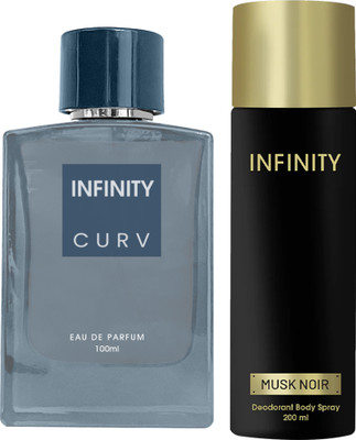 INFINITY Curv EDP Long Lasting Perfume & Musk Noir Deodorant Body Spray(2 Items in the set)