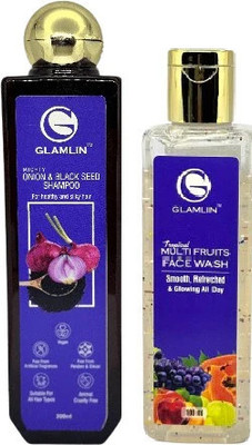 glamlin Skin Brightening Face Wash (100ml) & Shampoo (200ml) Combo pack(1 Items in the set)