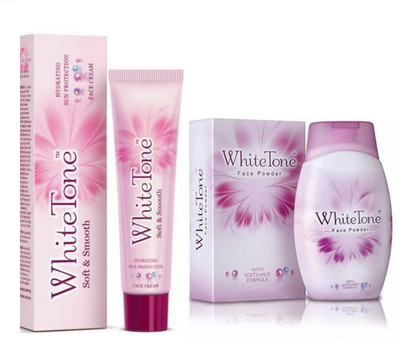 White Tone Face Powder 30g and Face Cream 25g Combo(2 Items in the set)