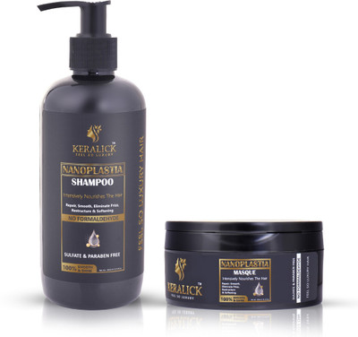 KERALICK Nano Plastia Shampoo & Mask Combo – Nourishes, Smooths & Controls Frizz(1 Items in the set)