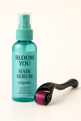 BLOOM YOU Hair Strengthening Duo – Serum & Derma Roller(2 Items in the set)