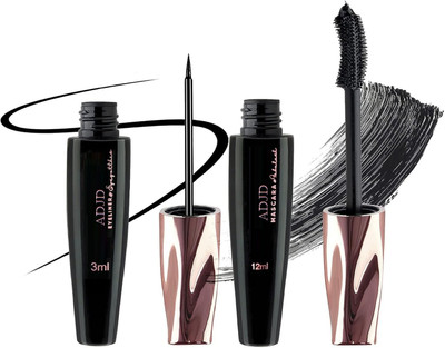 ADJD Highly Pigmented Long-lasting Waterproof Mascara & Eyeliner Combo(2 Items in the set)