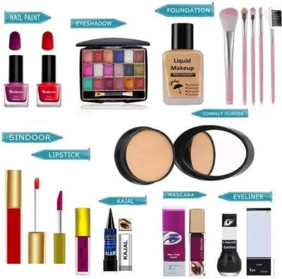 Valhalla face & eye makeup combo for women(15 Items in the set)