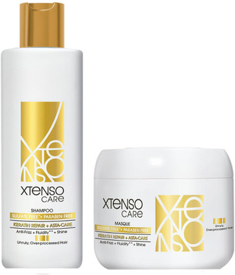 KERASTASE Xtenso Care Sulfate-Free* Shampoo 250Ml And Hair Masque 200Ml Combo For All Hair Types(2 Items in the set)