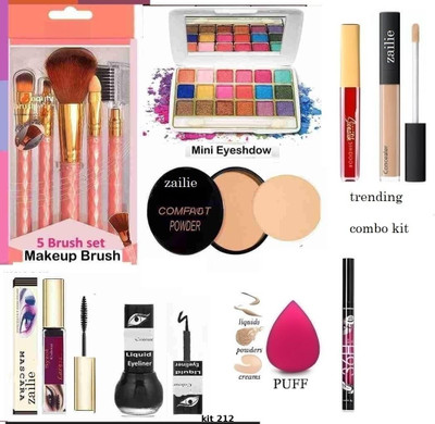 Zailie Long Lasting Flawless Coverage Mini Eyeshadow Palette(Pack of 12)