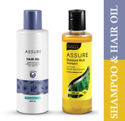 ASSURE Moisture Rich Shampoo with Hair Oil combo set of 2 item(2 Items in the set)